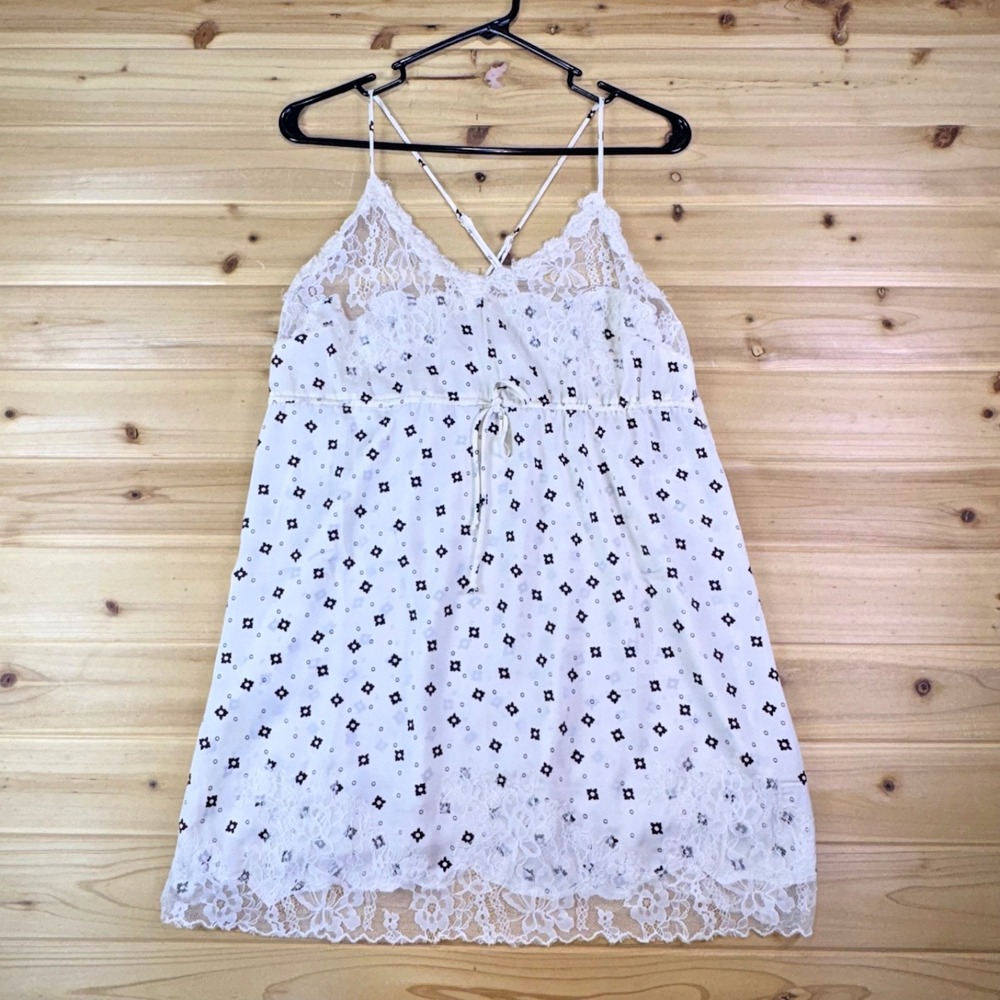 Free People Dress Womens Small Ivory Now or Never Mini Slip Dress